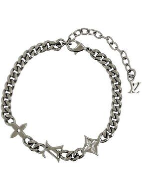 Louis Vuitton Bracelet Monogram Low Metal Silver